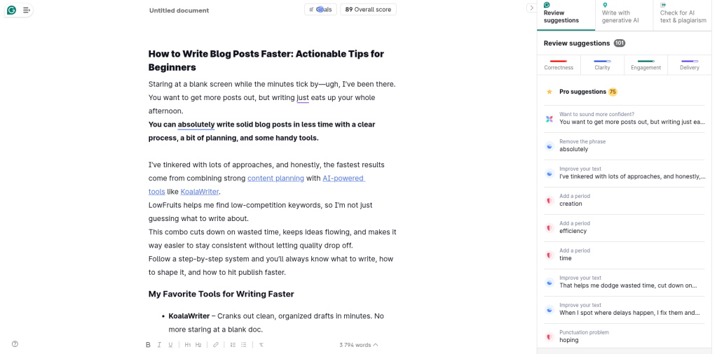 Learn how to write blog posts faster with these 6 proven steps. Speed up your blog writing process without losing quality using AI tools and smart planning.